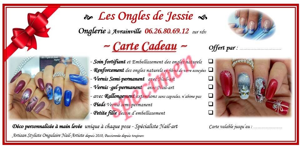 Carte cadeau onglerie Les Ongles de Jessie


